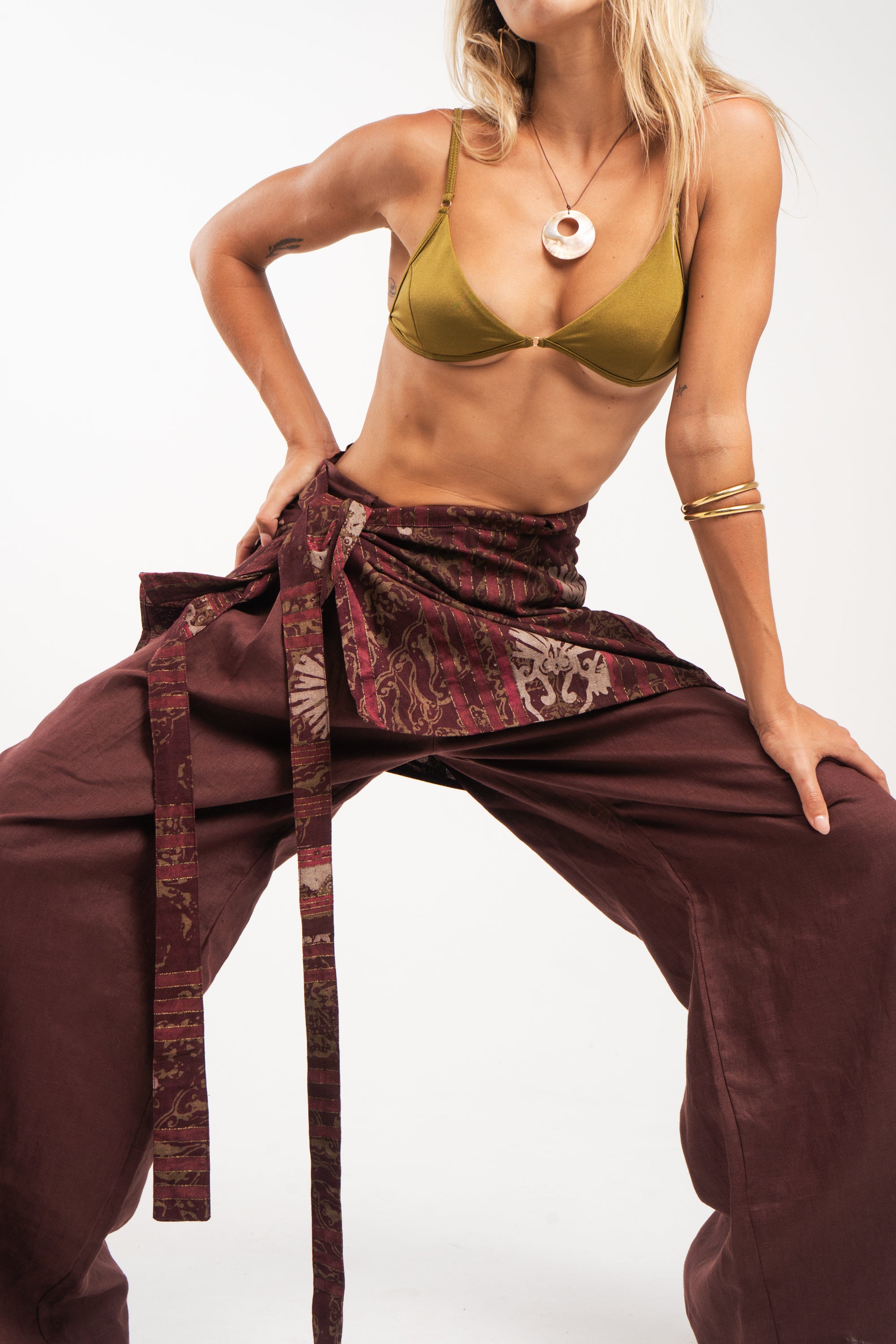 Vintage Batik Sarong Skirt- Warm Assorted