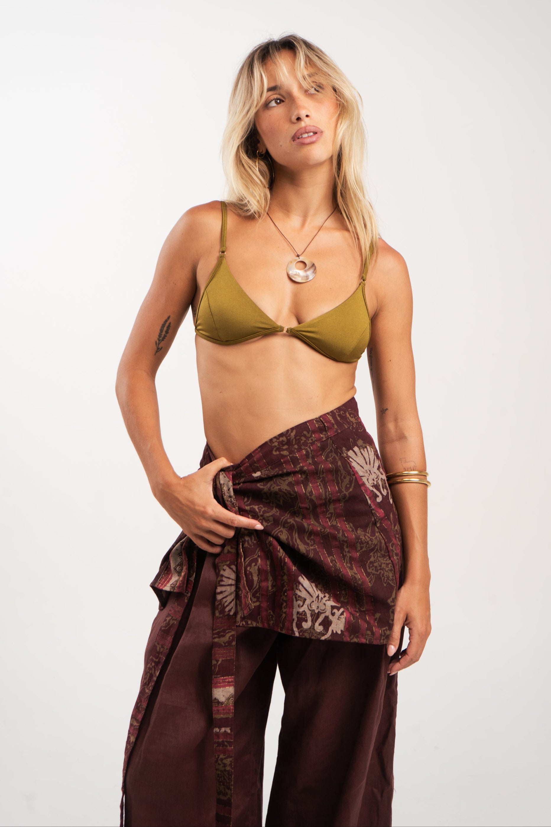 Vintage Batik Sarong Skirt- Warm Assorted