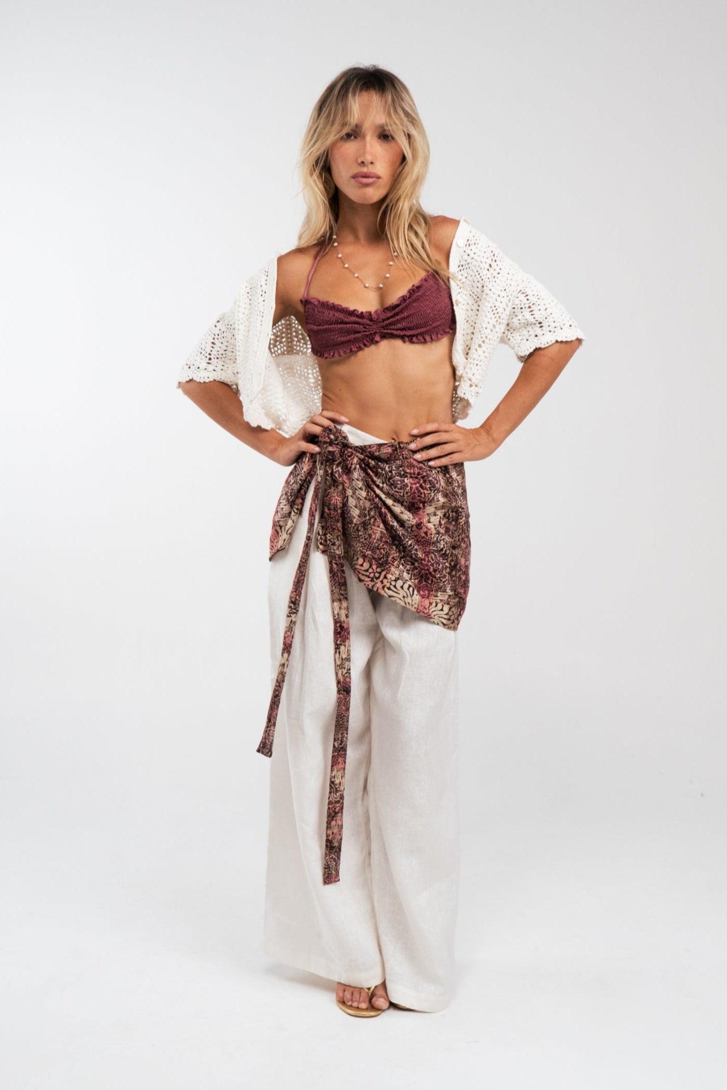 Vintage Batik Sarong Skirt- Warm Assorted